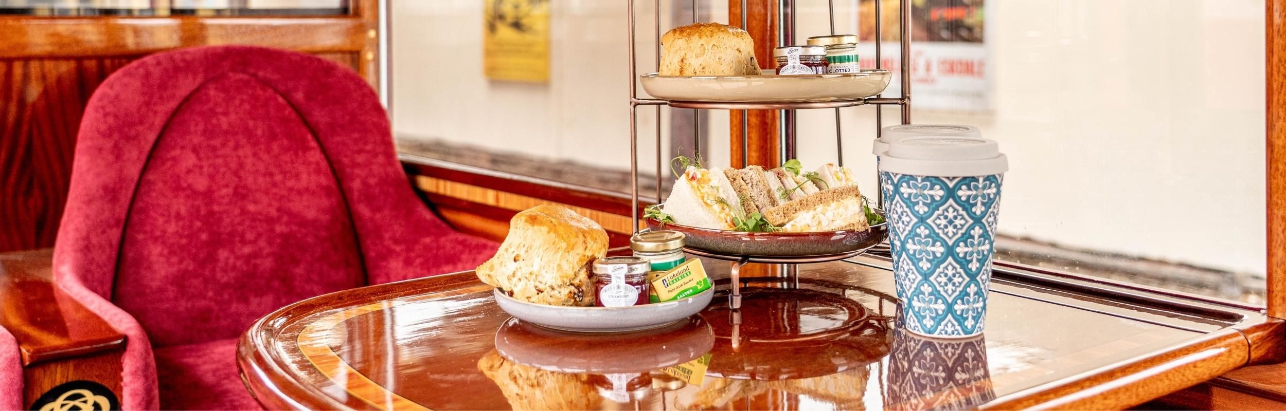 A cream tea on the move special gift experience at the Ravenglass and Eskdale railway