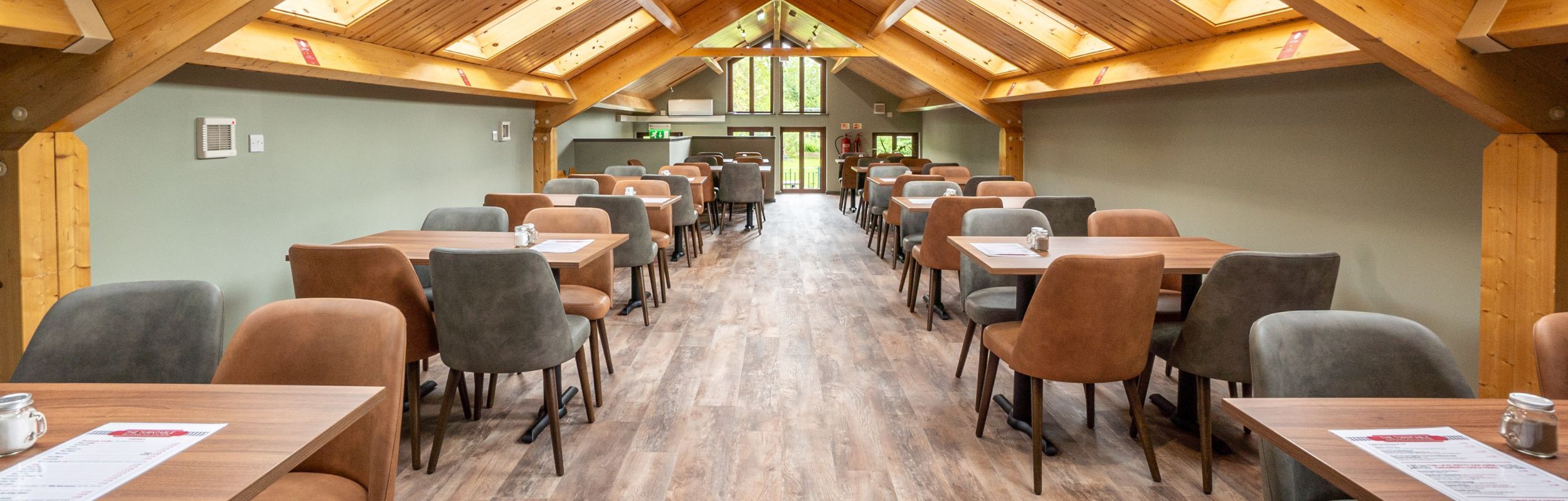 The upstairs seating area of the Turntable Café at the Ravenglass and Eskdale Railway