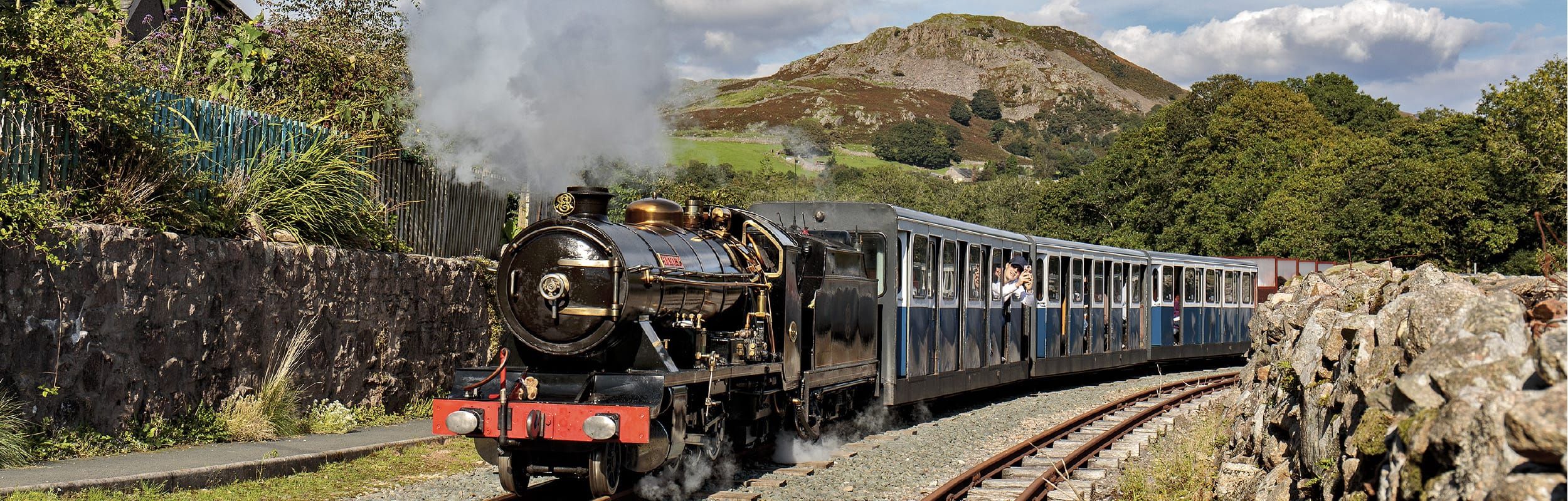 River Esk, one of the heritage steam engines from at the Ravenglass and Eskdale Railway