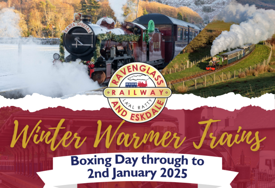 Winter Warmer Trains from Boxing Day to 2nd January 2025