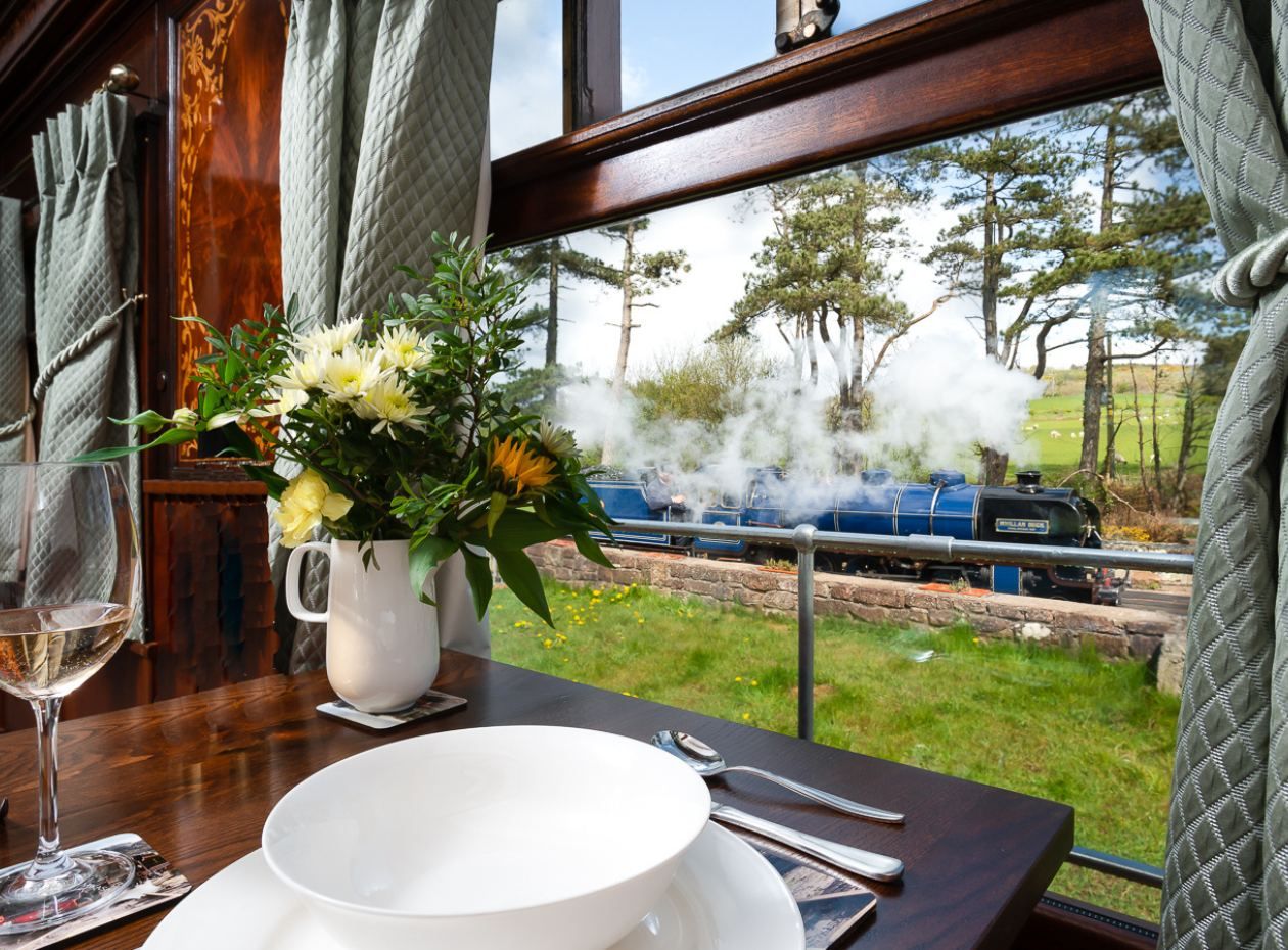 A Pullman Camping Coach at the Ravenglass and Eskdale Railway
