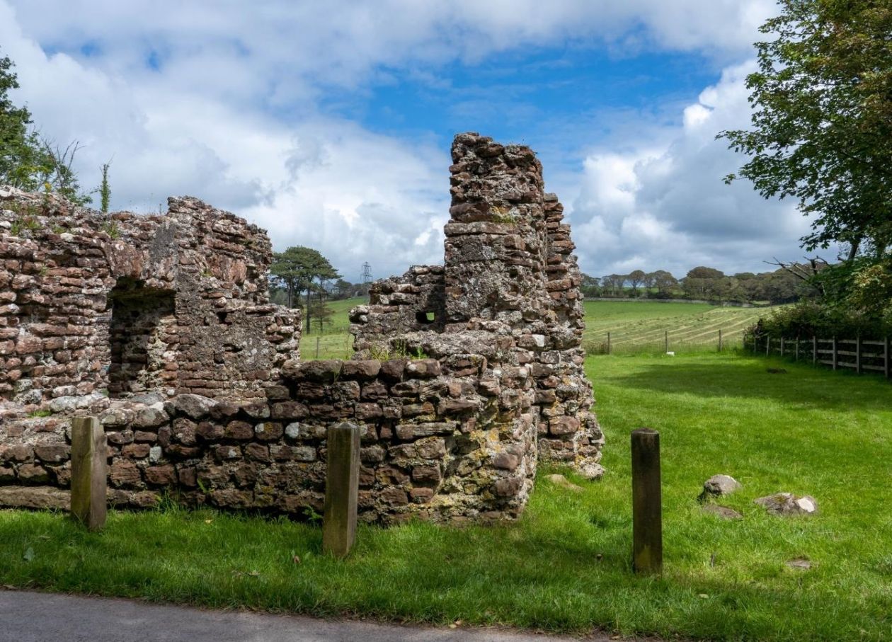 The historic Roman bath house in Ravenglass, the Western Lake District