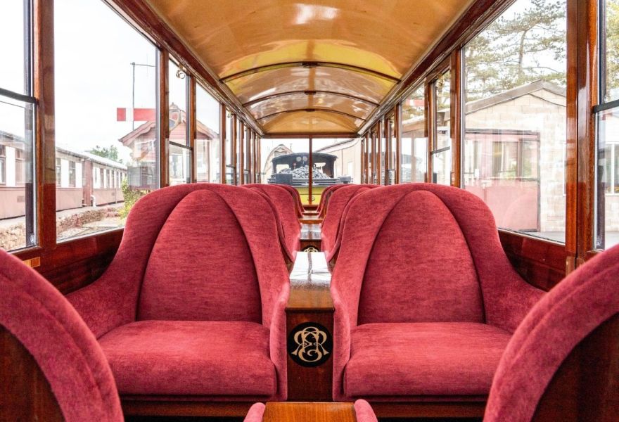 ONLY AVAILABLE TO BOOK DIRECT ‘Joan’ Pullman Observation Carriage Private Hire 