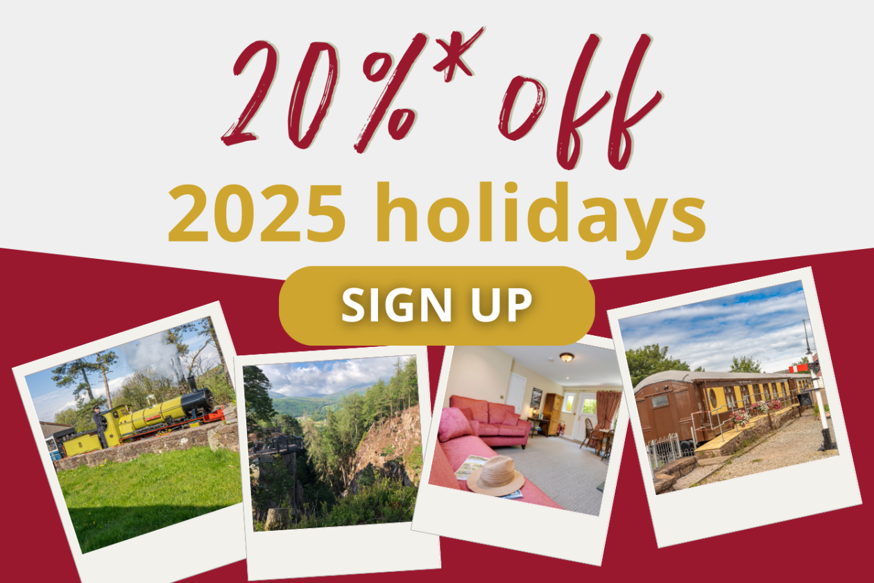 20% off 2025 self-catering holidays