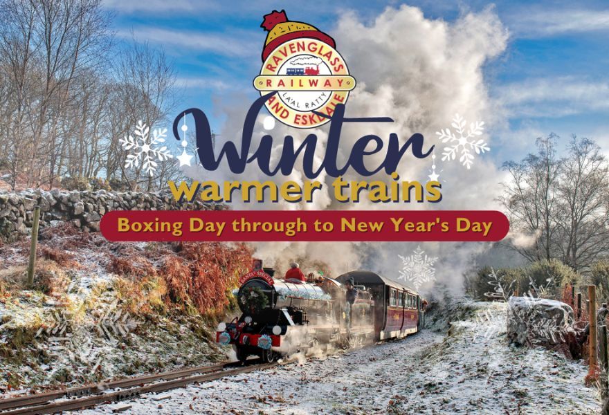 Enjoy ‘winter warmer’ trains on the Ravenglass & Eskdale Railway   