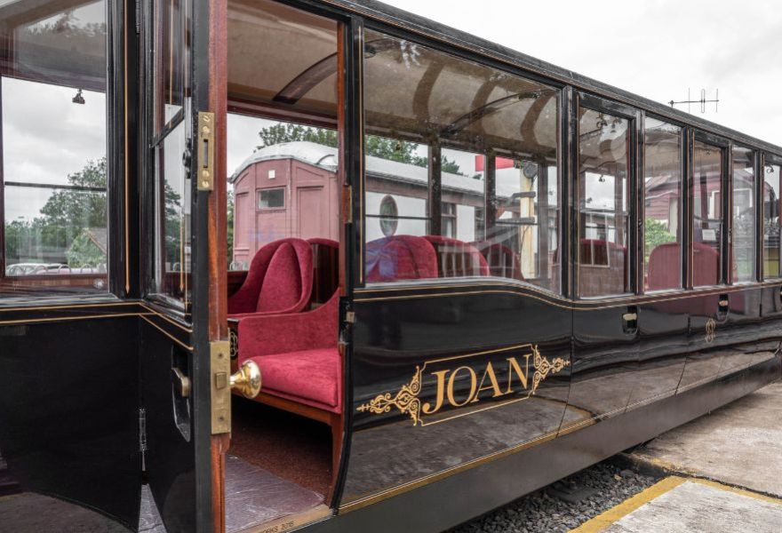 ‘ONLY AVAILABLE TO BOOK DIRECT Joan’ Pullman Observation Carriage Experience with Cream Tea 