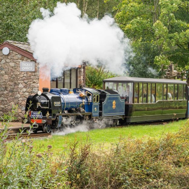 Here comes Whillan Beck, steaming up the line to Dalegarth. 