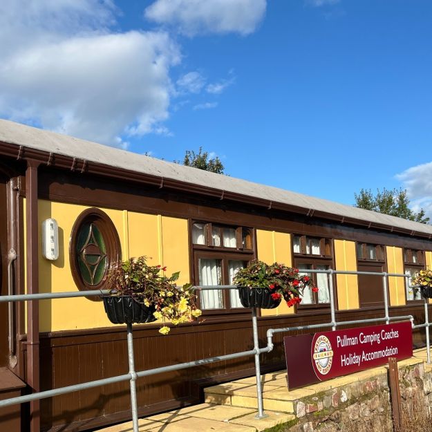 Our Pullman Camping Coaches looking stunning in the October sunshine...