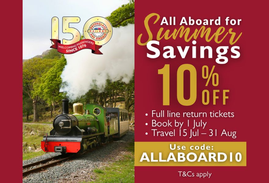 Ravenglass and Eskdale Railway Summer Offer